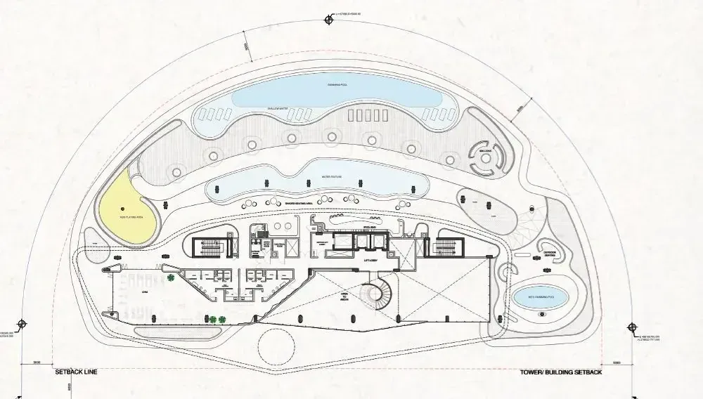 First floor plan of Lia Residence