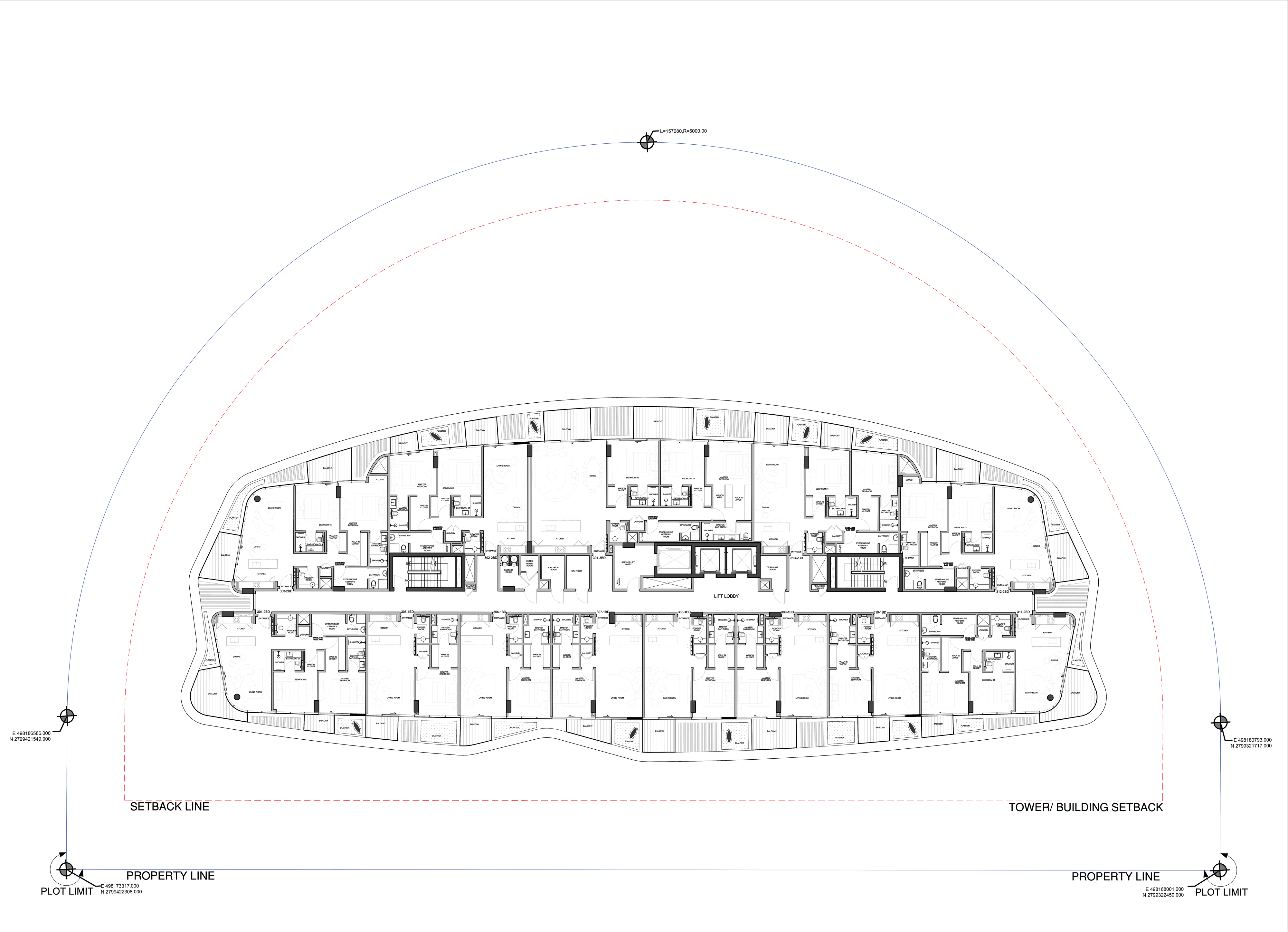 Second floor plan of Lia Residence