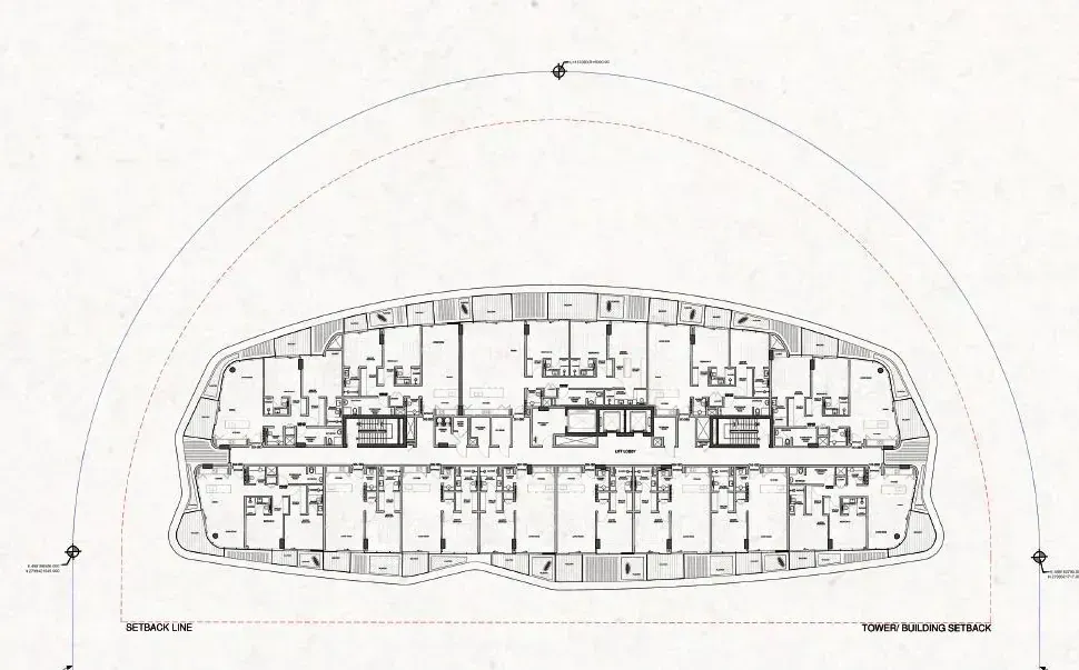 Typical floor plan of Lia Residence