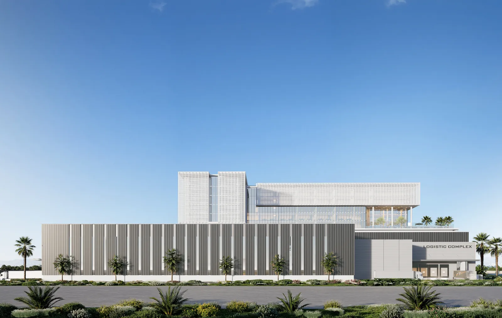 Render of the warehouse facade